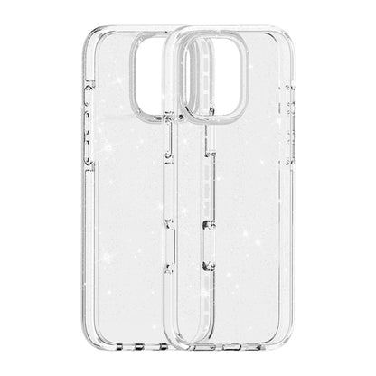 Dual Color Clear Glitter TPU + TPE Full Coverage Phone Case