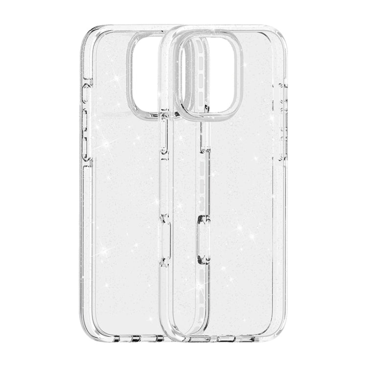 Dual Color Clear Glitter TPU + TPE Full Coverage Phone Case, For iPhone 17 Pro Max, For iPhone 17 Pro, For iPhone 17, For iPhone Air, For iPhone 16 Pro Max, For iPhone 16 Pro, For iPhone 16 Plus, For iPhone 16, For iPhone 15 Pro Max, For iPhone 15 Pro ...