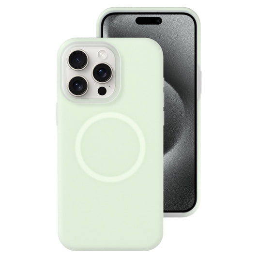 Jelly Liquid Silicone MagSafe Magnetic Phone Case, For iPhone 15 Pro, For iPhone 15 Plus