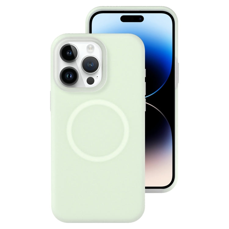 Jelly Liquid Silicone MagSafe Magnetic Phone Case, For iPhone 14 Pro Max, For iPhone 13 Pro Max