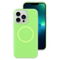 Jelly Liquid Silicone MagSafe Magnetic Phone Case, For iPhone 14 Pro Max, For iPhone 13 Pro Max
