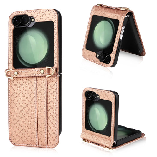 Crossbody Diamond Lattice Folding Phone Case