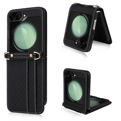 Crossbody Diamond Lattice Folding Phone Case, For Samsung Galaxy Z Flip6 / Flip7 FE