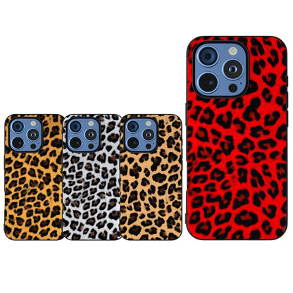 Black Frame Leopard Phone Case, For iPhone 15 Pro