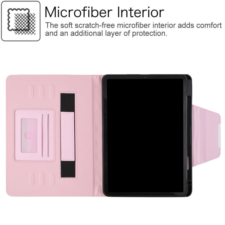 Checkered Hardware Buckle Leather Smart Tablet Case, For iPad Pro 11 2025 / 2024