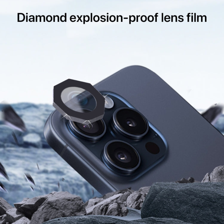 HD Lens Protective Film without Diamond, For iPhone 16 Pro / 16 Pro Max