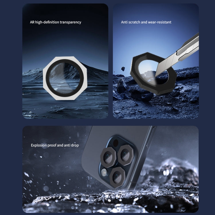 HD Lens Protective Film without Diamond, For iPhone 16 Pro / 16 Pro Max