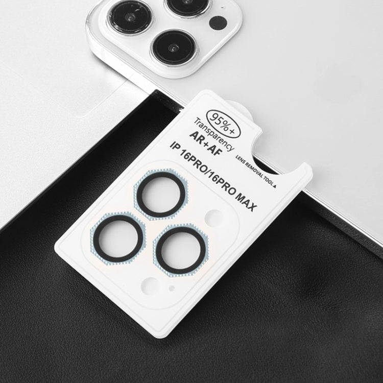 HD Lens Protective Film with Diamond, For iPhone 16 Pro / 16 Pro Max