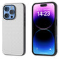 Black Frame Woven Texture PU Phone Case, For iPhone 16 Pro Max, For iPhone 16 Pro