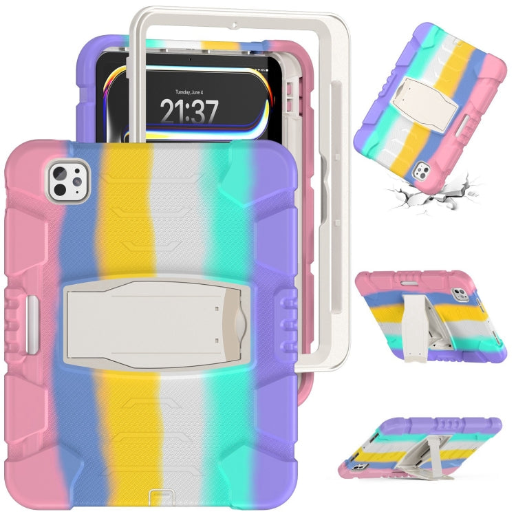 3-Layer Silicone Hybrid PC Tablet Case, For iPad Air 11 2026 / 2025 / 2024, For iPad Pro 11 2025 / 2024