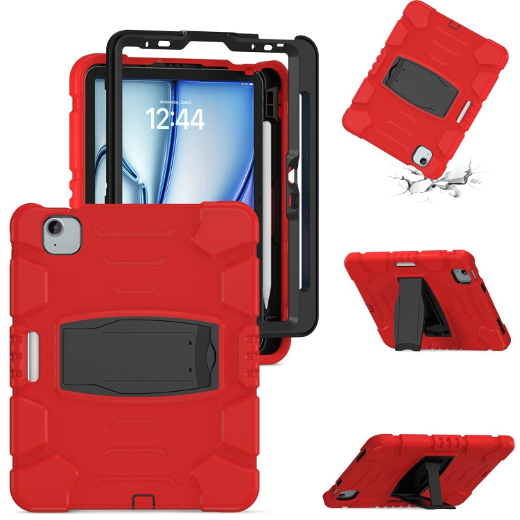 3-Layer Silicone Hybrid PC Tablet Case, For iPad Air 11 2026 / 2025 / 2024, For iPad Pro 11 2025 / 2024