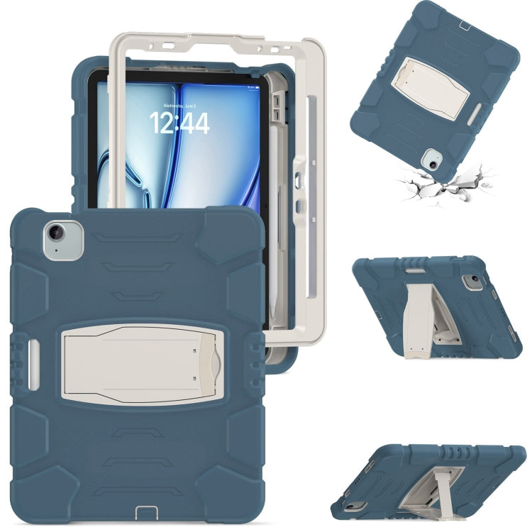 3-Layer Silicone Hybrid PC Tablet Case, For iPad Air 11 2026 / 2025 / 2024, For iPad Pro 11 2025 / 2024