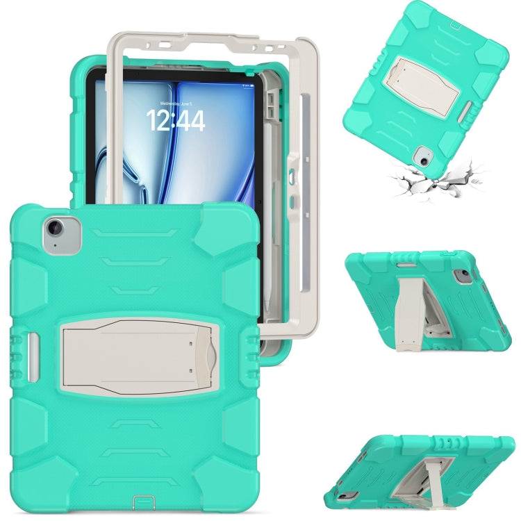3-Layer Silicone Hybrid PC Tablet Case, For iPad Air 11 2026 / 2025 / 2024, For iPad Pro 11 2025 / 2024