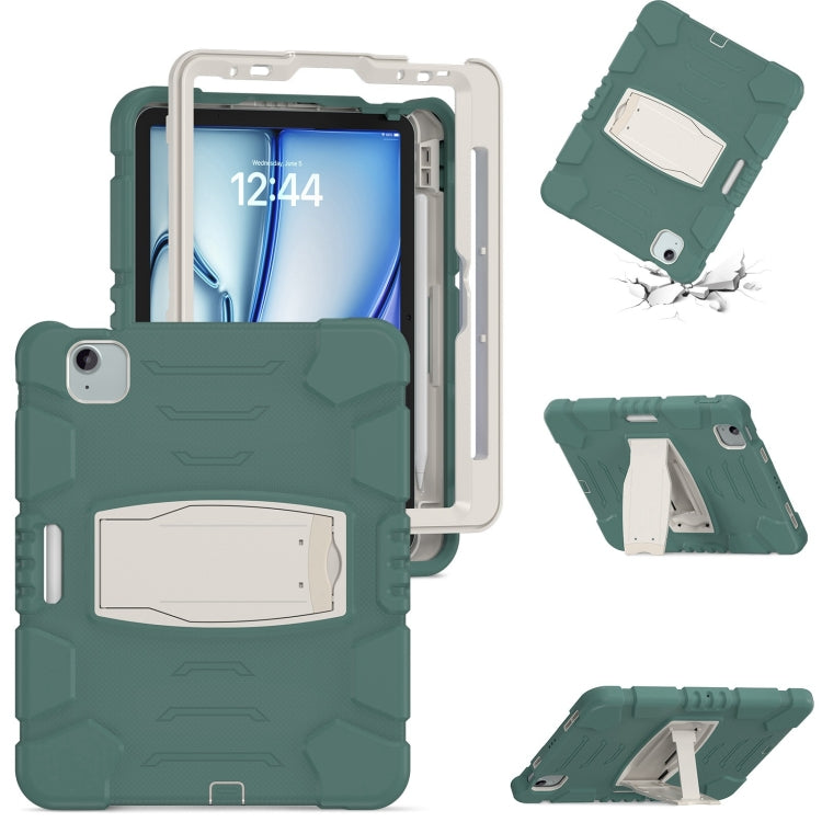 3-Layer Silicone Hybrid PC Tablet Case, For iPad Air 11 2026 / 2025 / 2024, For iPad Pro 11 2025 / 2024