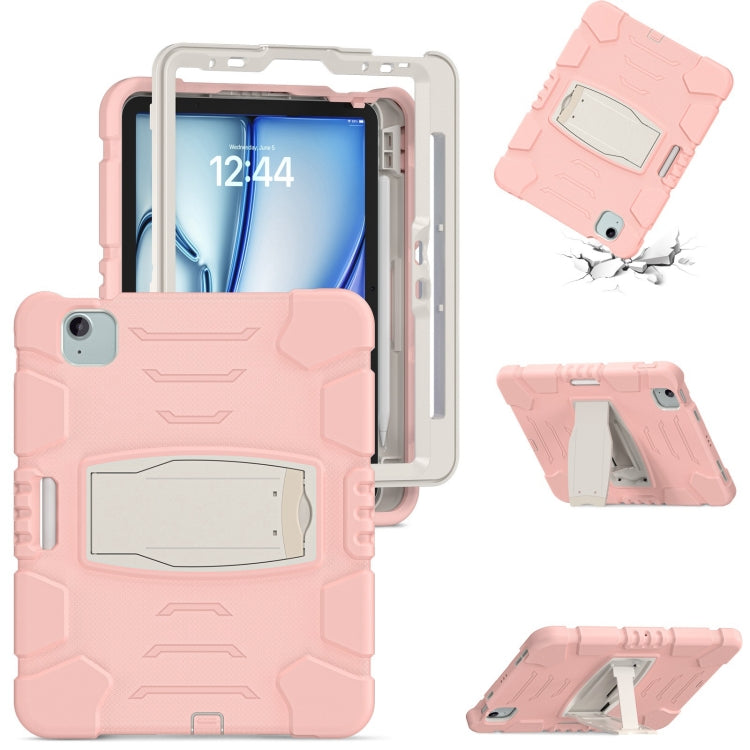3-Layer Silicone Hybrid PC Tablet Case, For iPad Air 11 2026 / 2025 / 2024, For iPad Pro 11 2025 / 2024