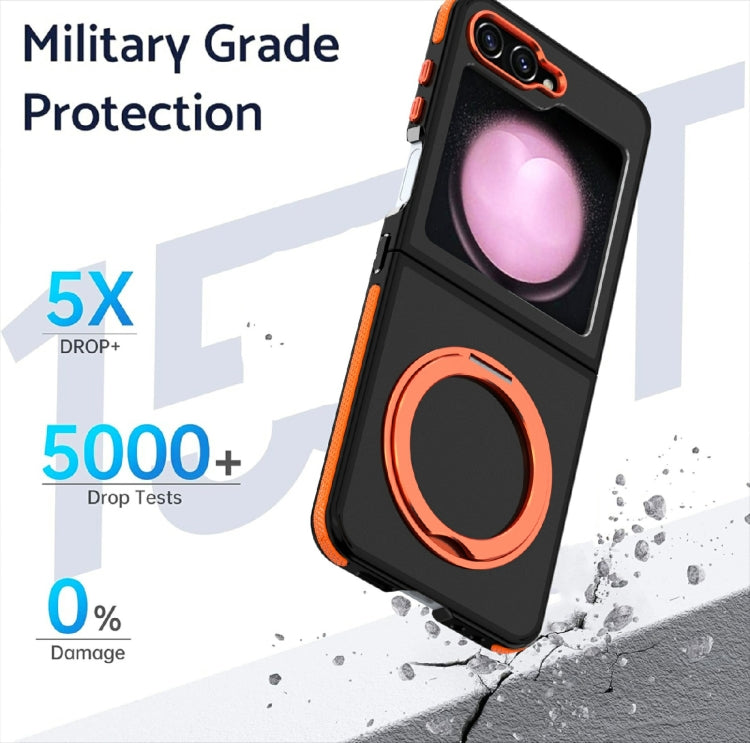 Dual-Color Skin Feel 360 Rotating Holder Phone Case