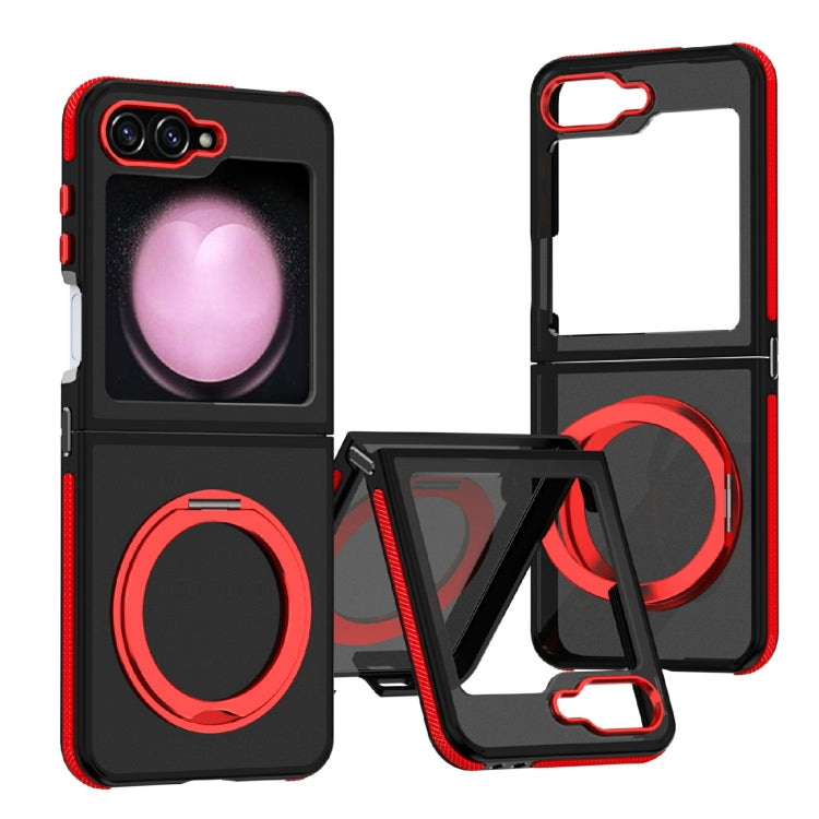 Dual-Color Skin Feel 360 Rotating Holder Phone Case