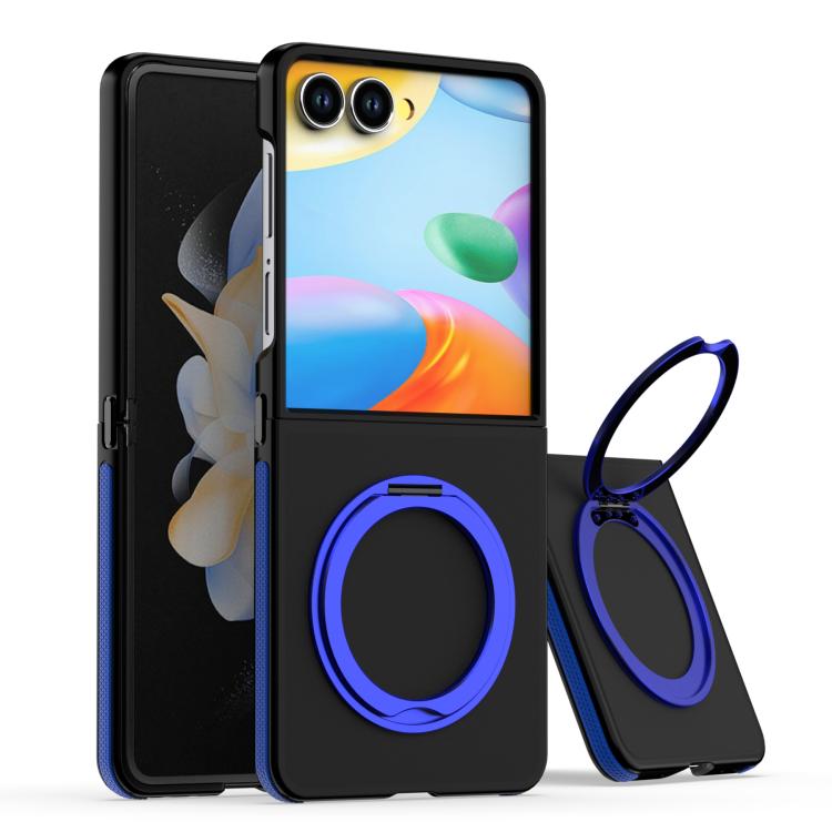 Dual-Color Skin Feel 360 Rotating Holder Phone Case