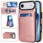 Solid Color Card Slots Bracket PU Phone Case