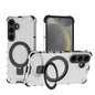 Grating 360 Degree Rotating Holder Shockproof Phone Case, For Samsung Galaxy S25 5G, For Samsung Galaxy S25+ 5G, For Samsung Galaxy S25 Ultra 5G