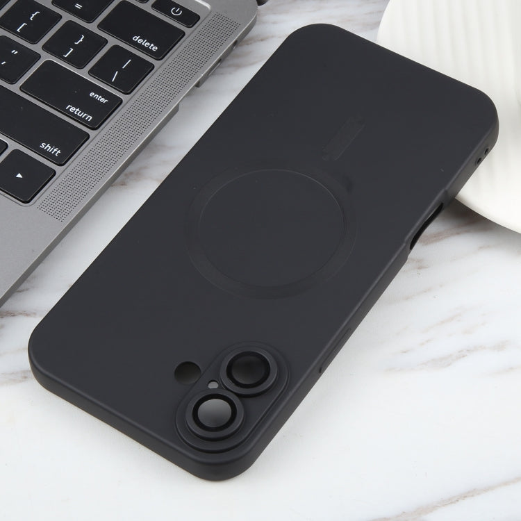 Liquid TPU Silicone Solid Color MagSafe Phone Case