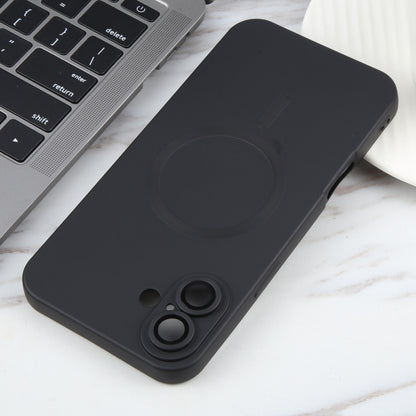 Liquid TPU Silicone Solid Color MagSafe Phone Case