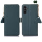 Side-Magnetic TJ Genuine Leather RFID Phone Case