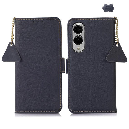 Side-Magnetic TJ Genuine Leather RFID Phone Case, For Samsung Galaxy S25 FE 5G, For Samsung Galaxy S25 Edge 5G, For Samsung Galaxy S25 Ultra 5G, For Samsung Galaxy S24 FE 5G