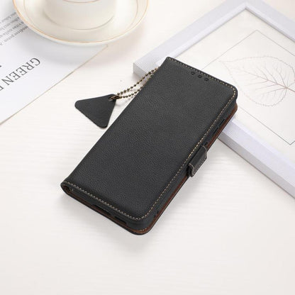Side-Magnetic TJ Genuine Leather RFID Phone Case, For Samsung Galaxy S25 FE 5G, For Samsung Galaxy S25 Edge 5G, For Samsung Galaxy S25 Ultra 5G, For Samsung Galaxy S24 FE 5G