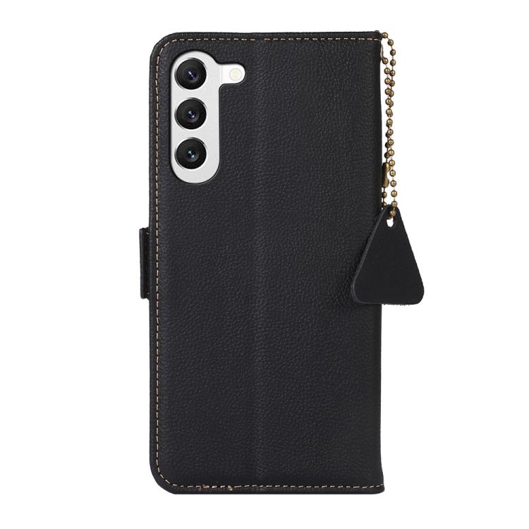 Side-Magnetic TJ Genuine Leather RFID Phone Case, For Samsung Galaxy S25 FE 5G, For Samsung Galaxy S25 Edge 5G, For Samsung Galaxy S25 Ultra 5G, For Samsung Galaxy S24 FE 5G