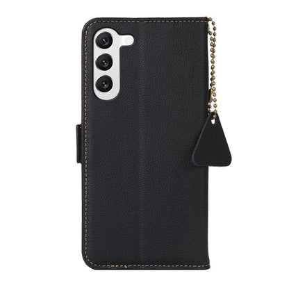 Side-Magnetic TJ Genuine Leather RFID Phone Case, For Samsung Galaxy S25 FE 5G, For Samsung Galaxy S25 Edge 5G, For Samsung Galaxy S25 Ultra 5G, For Samsung Galaxy S24 FE 5G
