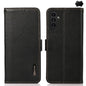 KHAZNEH Side-Magnetic Litchi Genuine Leather RFID Phone Case, For Galaxy S26 FE 5G, For Samsung Galaxy S26+ 5G, For Samsung Galaxy S26 Edge 5G, For Samsung Galaxy S26 Ultra 5G, For Samsung Galaxy S26 5G, For Samsung Galaxy S25 FE 5G