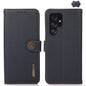 KHAZNEH Custer Genuine Leather RFID Phone Case, For Samsung Galaxy S25 Ultra 5G, For Samsung Galaxy S24 FE 5G