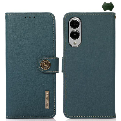 KHAZNEH Custer Genuine Leather RFID Phone Case, For Samsung Galaxy S26+ 5G, For Samsung Galaxy S26 Edge 5G, For Samsung Galaxy S26 Ultra 5G, For Samsung Galaxy S26 5G, For Samsung Galaxy S25 FE 5G, For Samsung Galaxy S25 Edge 5G                        ...