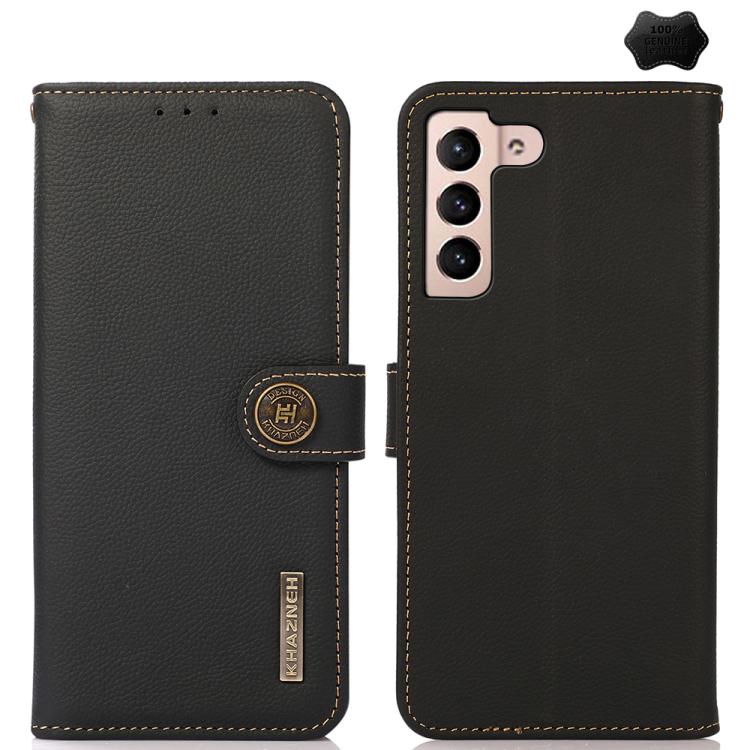 KHAZNEH Custer Genuine Leather RFID Phone Case, For Samsung Galaxy S26+ 5G, For Samsung Galaxy S26 Edge 5G, For Samsung Galaxy S26 Ultra 5G, For Samsung Galaxy S26 5G, For Samsung Galaxy S25 FE 5G, For Samsung Galaxy S25 Edge 5G                        ...