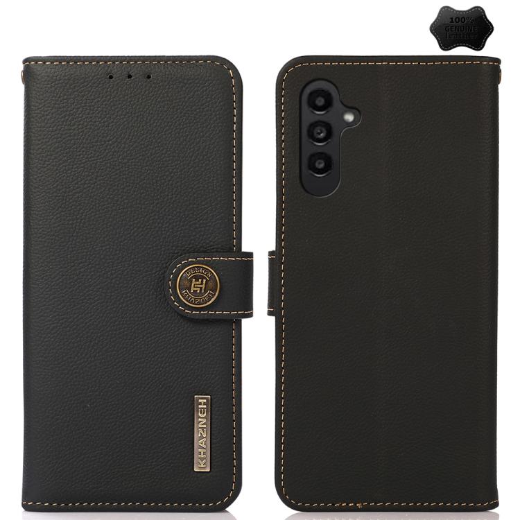 KHAZNEH Custer Genuine Leather RFID Phone Case, For Samsung Galaxy S26+ 5G, For Samsung Galaxy S26 Edge 5G, For Samsung Galaxy S26 Ultra 5G, For Samsung Galaxy S26 5G, For Samsung Galaxy S25 FE 5G, For Samsung Galaxy S25 Edge 5G                        ...
