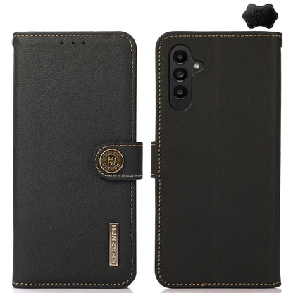 KHAZNEH Custer Genuine Leather RFID Phone Case, For Samsung Galaxy S26+ 5G, For Samsung Galaxy S26 Edge 5G, For Samsung Galaxy S26 Ultra 5G, For Samsung Galaxy S26 5G, For Samsung Galaxy S25 FE 5G, For Samsung Galaxy S25 Edge 5G                        ...