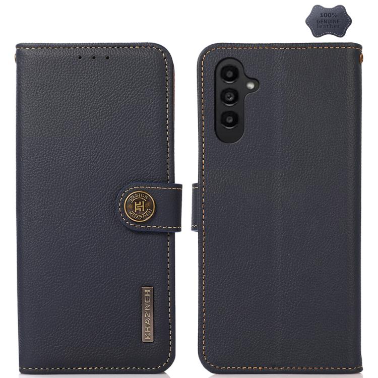 KHAZNEH Custer Genuine Leather RFID Phone Case, For Samsung Galaxy S26+ 5G, For Samsung Galaxy S26 Edge 5G, For Samsung Galaxy S26 Ultra 5G, For Samsung Galaxy S26 5G, For Samsung Galaxy S25 FE 5G, For Samsung Galaxy S25 Edge 5G                        ...