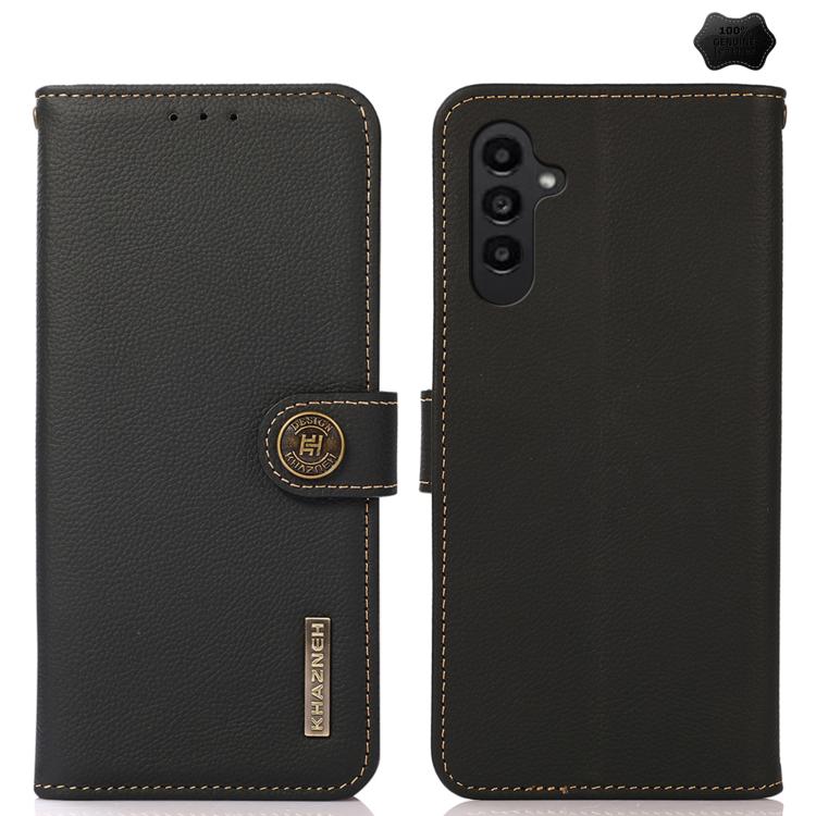 KHAZNEH Custer Genuine Leather RFID Phone Case, For Samsung Galaxy S26+ 5G, For Samsung Galaxy S26 Edge 5G, For Samsung Galaxy S26 Ultra 5G, For Samsung Galaxy S26 5G, For Samsung Galaxy S25 FE 5G, For Samsung Galaxy S25 Edge 5G                        ...