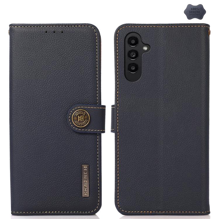 KHAZNEH Custer Genuine Leather RFID Phone Case, For Galaxy S26 FE 5G, For Samsung Galaxy S26+ 5G, For Samsung Galaxy S26 Edge 5G, For Samsung Galaxy S26 Ultra 5G, For Samsung Galaxy S26 5G, For Samsung Galaxy S25 FE 5G, For Samsung Galaxy S25 Edge 5G  ...