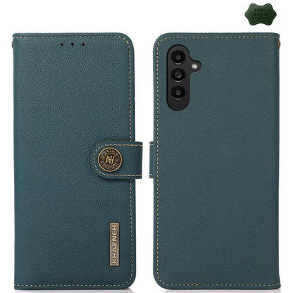 KHAZNEH Custer Genuine Leather RFID Phone Case, For Galaxy S26 FE 5G, For Samsung Galaxy S26+ 5G, For Samsung Galaxy S26 Edge 5G, For Samsung Galaxy S26 Ultra 5G, For Samsung Galaxy S26 5G, For Samsung Galaxy S25 FE 5G, For Samsung Galaxy S25 Edge 5G  ...