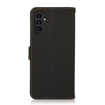 KHAZNEH Custer Genuine Leather RFID Phone Case, For Galaxy S26 FE 5G, For Samsung Galaxy S26+ 5G, For Samsung Galaxy S26 Edge 5G, For Samsung Galaxy S26 Ultra 5G, For Samsung Galaxy S26 5G, For Samsung Galaxy S25 FE 5G, For Samsung Galaxy S25 Edge 5G  ...