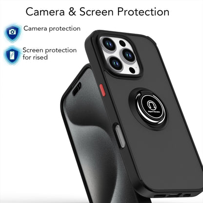 Q Shadow 1 Series TPU + PC Phone Case with Ring, For iPhone 16 Pro, For iPhone 16 Plus, For iPhone 15 Pro Max