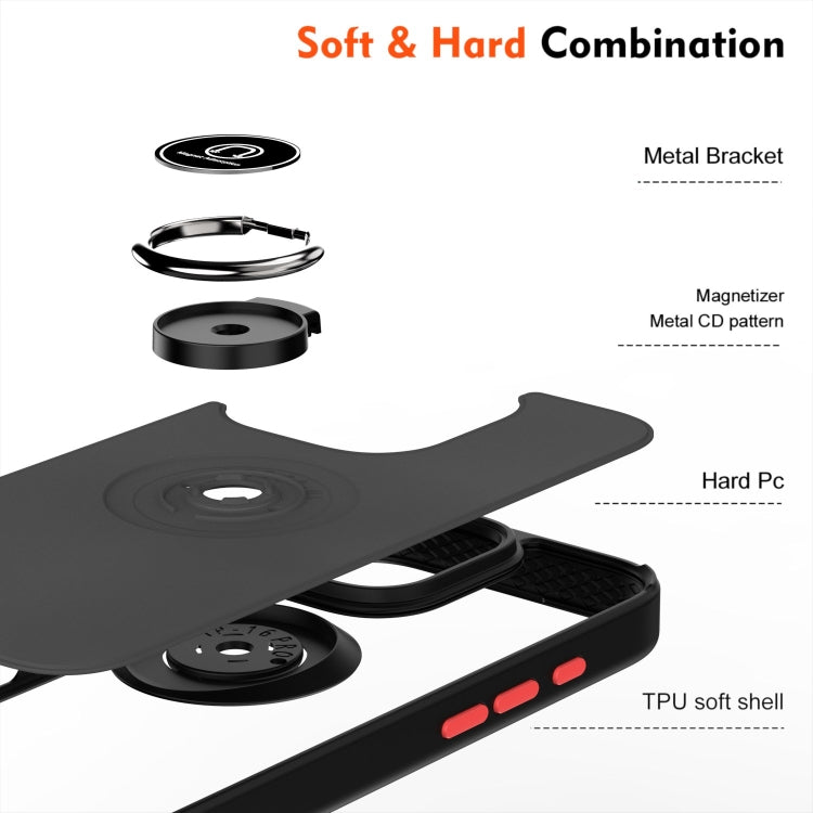 Q Shadow 1 Series TPU + PC Phone Case with Ring, For iPhone 16 Pro, For iPhone 16 Plus, For iPhone 15 Pro Max