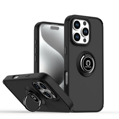 Q Shadow 1 Series TPU + PC Phone Case with Ring, For iPhone 16 Pro, For iPhone 16 Plus, For iPhone 15 Pro Max