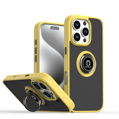 Q Shadow 1 Series TPU + PC Phone Case with Ring, For iPhone 16 Pro, For iPhone 16 Plus, For iPhone 15 Pro Max