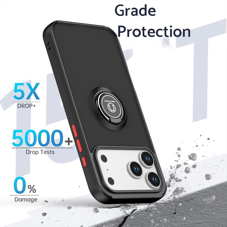 Q Shadow 1 Series TPU + PC Phone Case with Ring, For iPhone 17 Pro Max, For iPhone 17 Pro, For iPhone 17