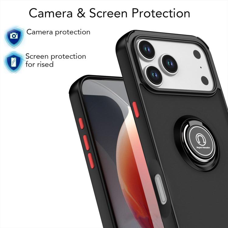 Q Shadow 1 Series TPU + PC Phone Case with Ring, For iPhone 17 Pro Max, For iPhone 17 Pro, For iPhone 17