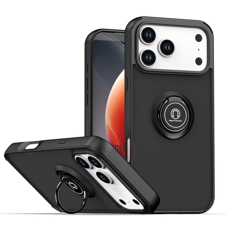 Q Shadow 1 Series TPU + PC Phone Case with Ring, For iPhone 17e / 16e, For iPhone 17 Pro Max, For iPhone 17 Pro
