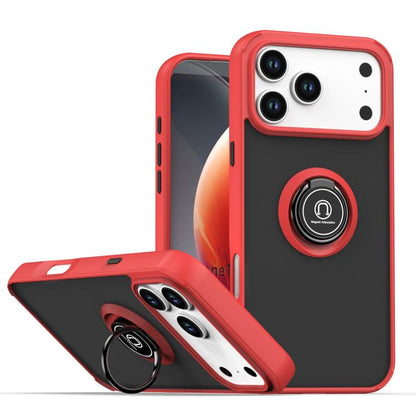 Q Shadow 1 Series TPU + PC Phone Case with Ring, For iPhone 17 Pro Max, For iPhone 17 Pro, For iPhone 17
